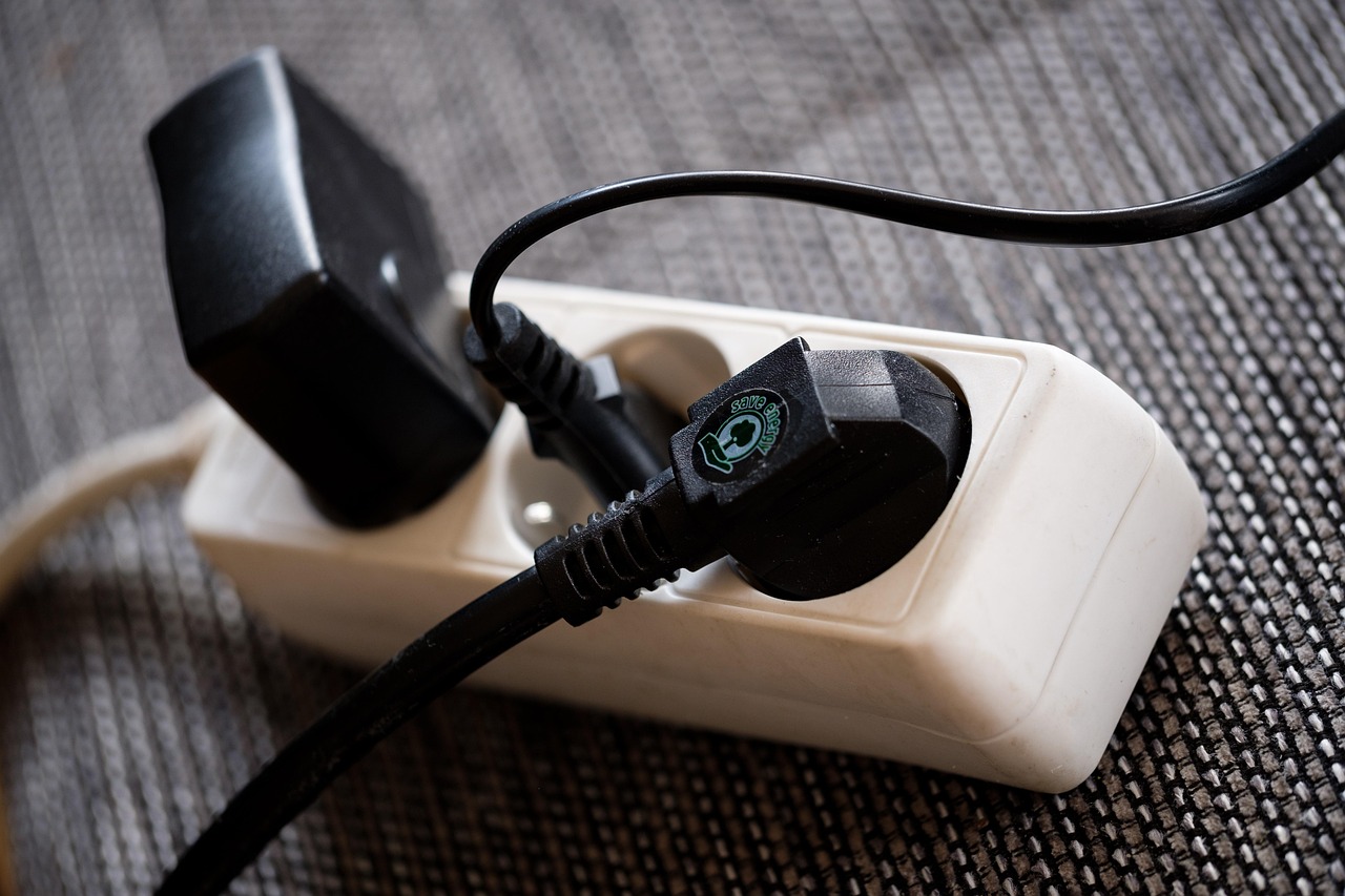A smart plug fitted into a wall socket